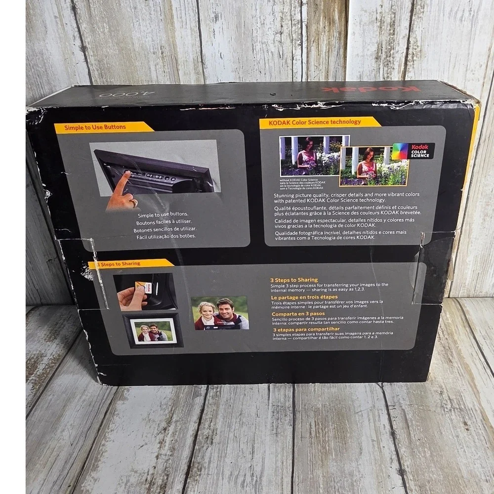 Kodak EasyShare D725 7 Inch Digital Photo Frame 4000 Storage
